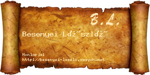Besenyei László névjegykártya